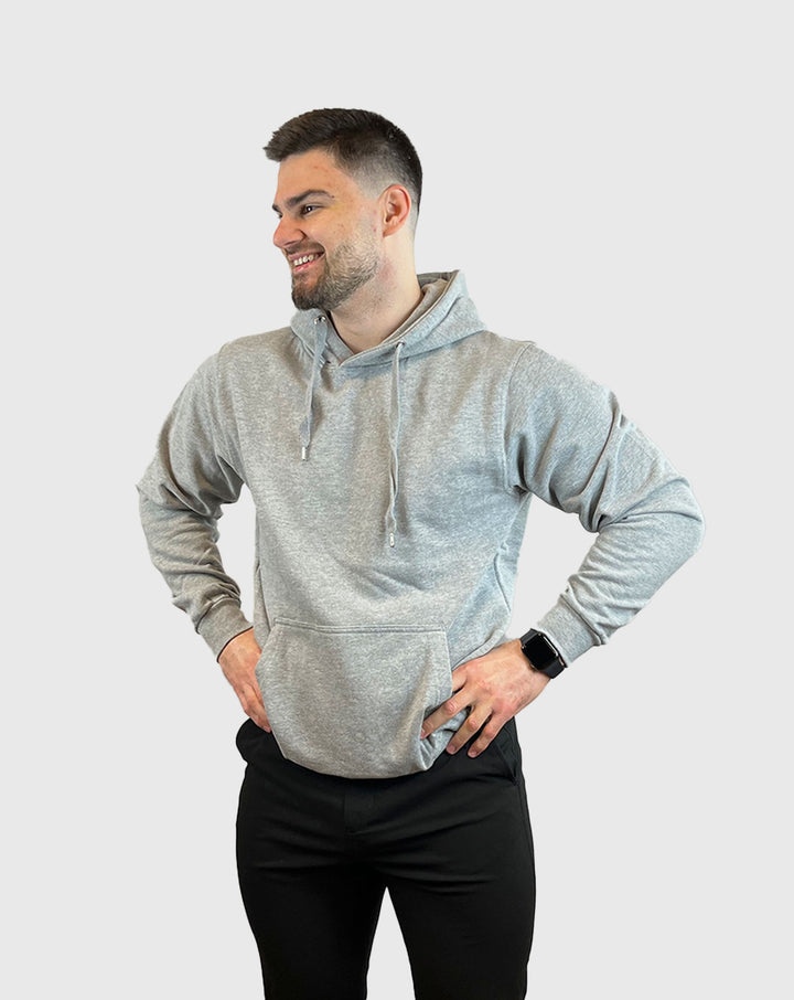 Mens Comfort Hoodie Oxford Grey