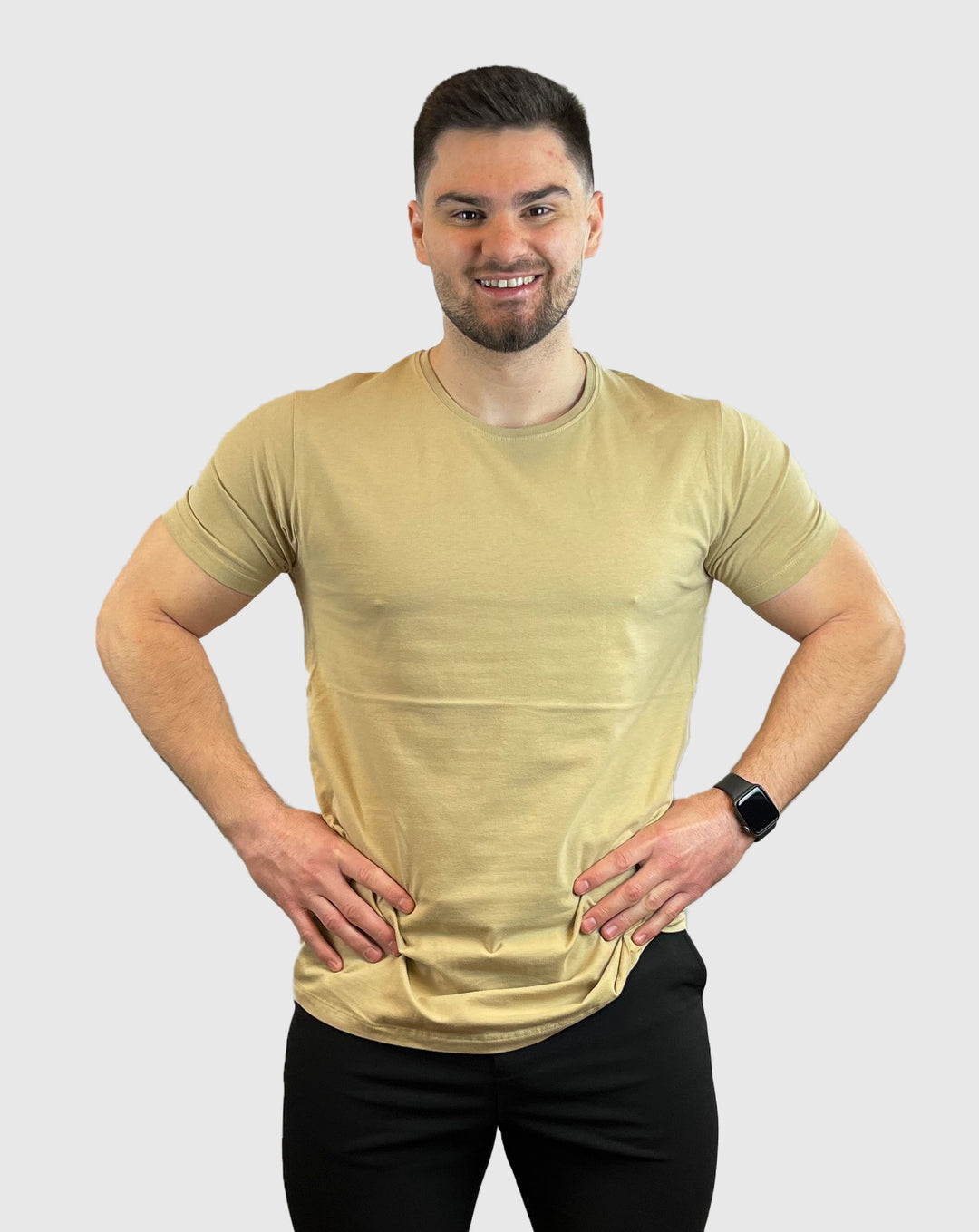 Mens Premium Tee Beige
